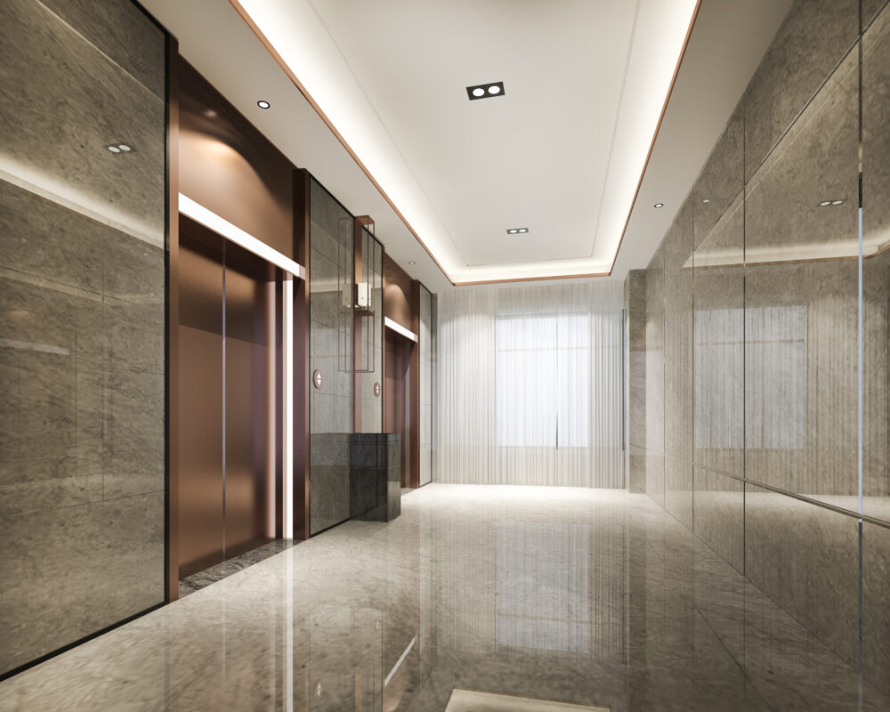 Moderne Liftanlage in Apartment-Haus