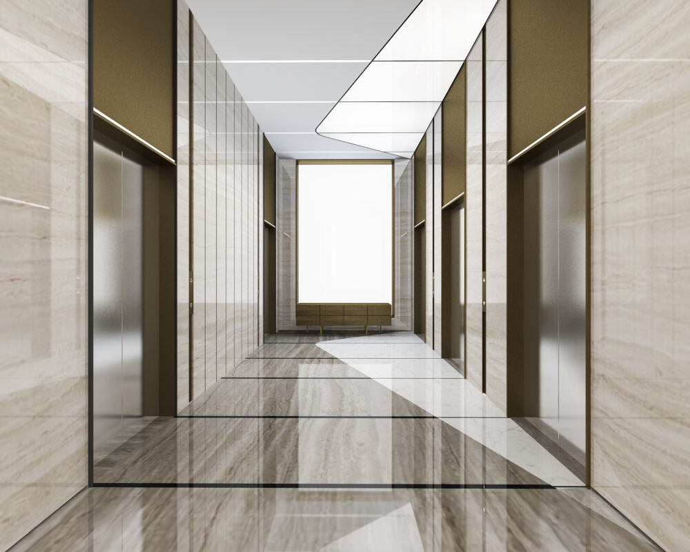 Moderne Liftanlage in Apartment-Haus